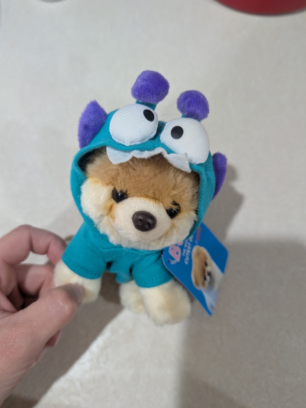 Gund Teal and Purple Puppy in Monster Hoodie